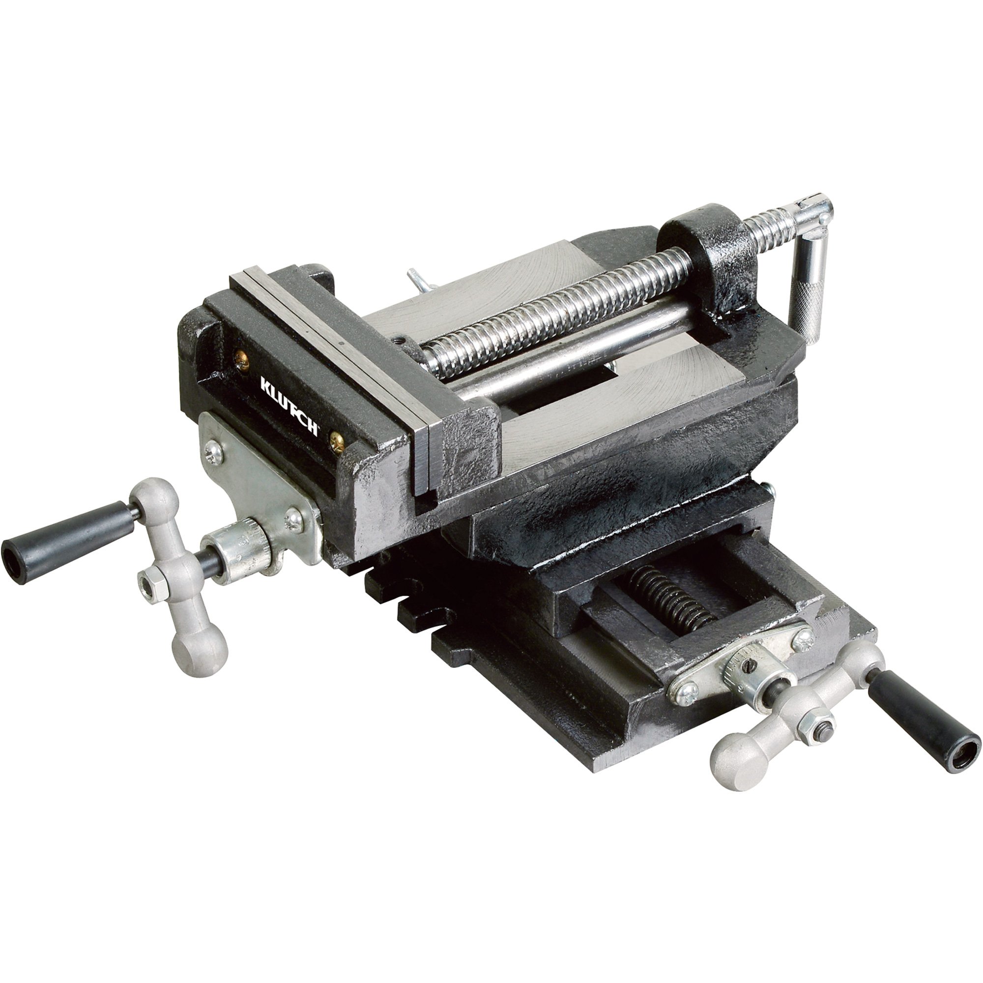 Klutch Cross Slide Drill Press Vise — 5in. Jaw Length